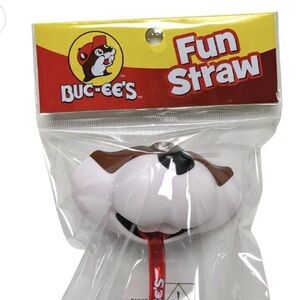 Buc-ee’s Beaver Fun Straw Reusable Character Straw Novelty Drink Accessory